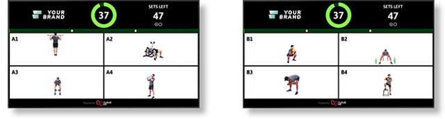 CloudFit running on two tvs (small)