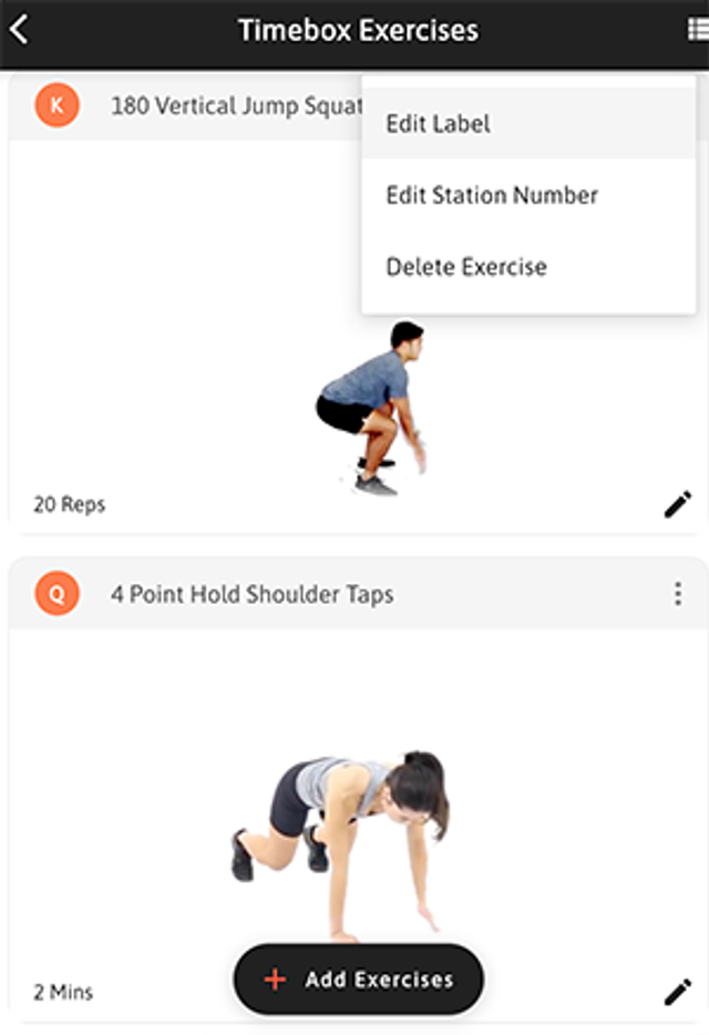 CloudFit - Deck of Cards Workout edit label