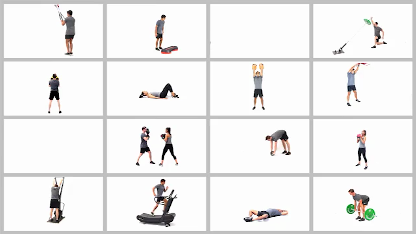 Exercise video library