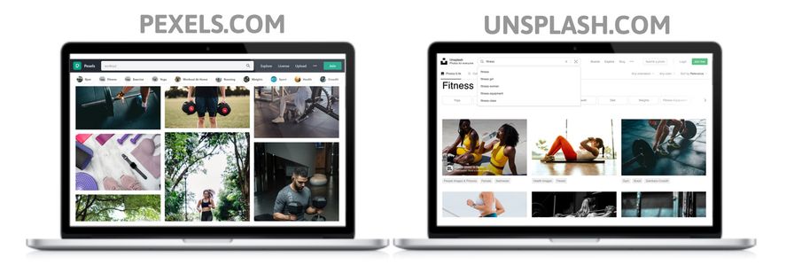 Pexels, Unsplash, and Pixabay are the three free stock photo sites every gym should know