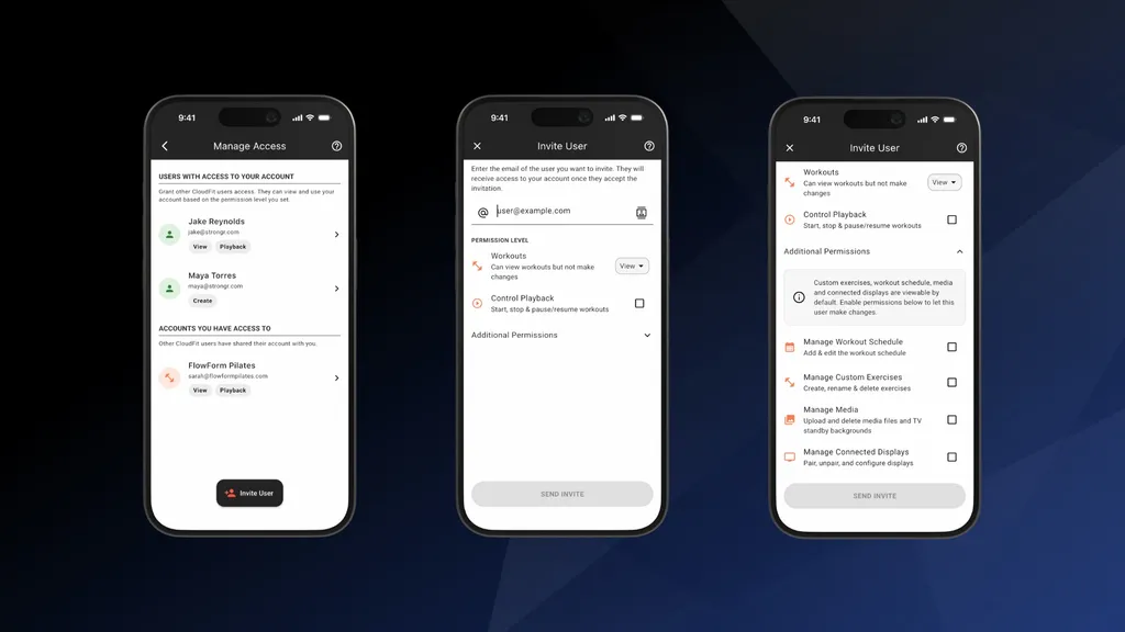 Share Your CloudFit Account With Trainers, Coaches and Staff