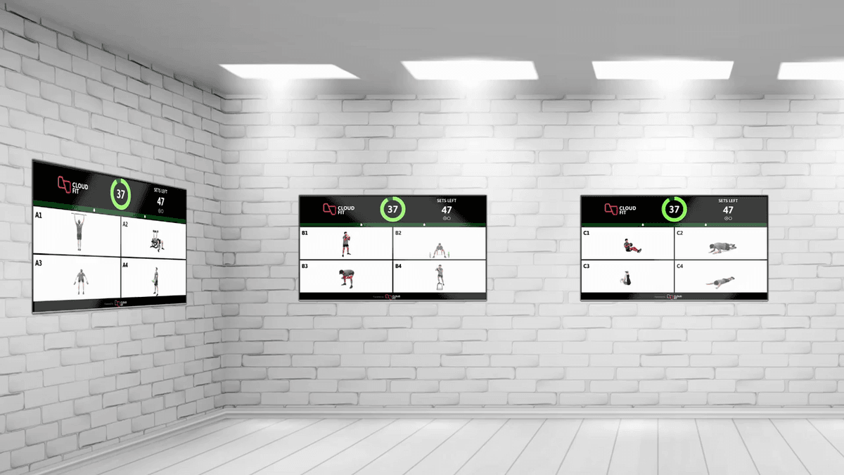 Workout Display System for Gyms | CloudFit